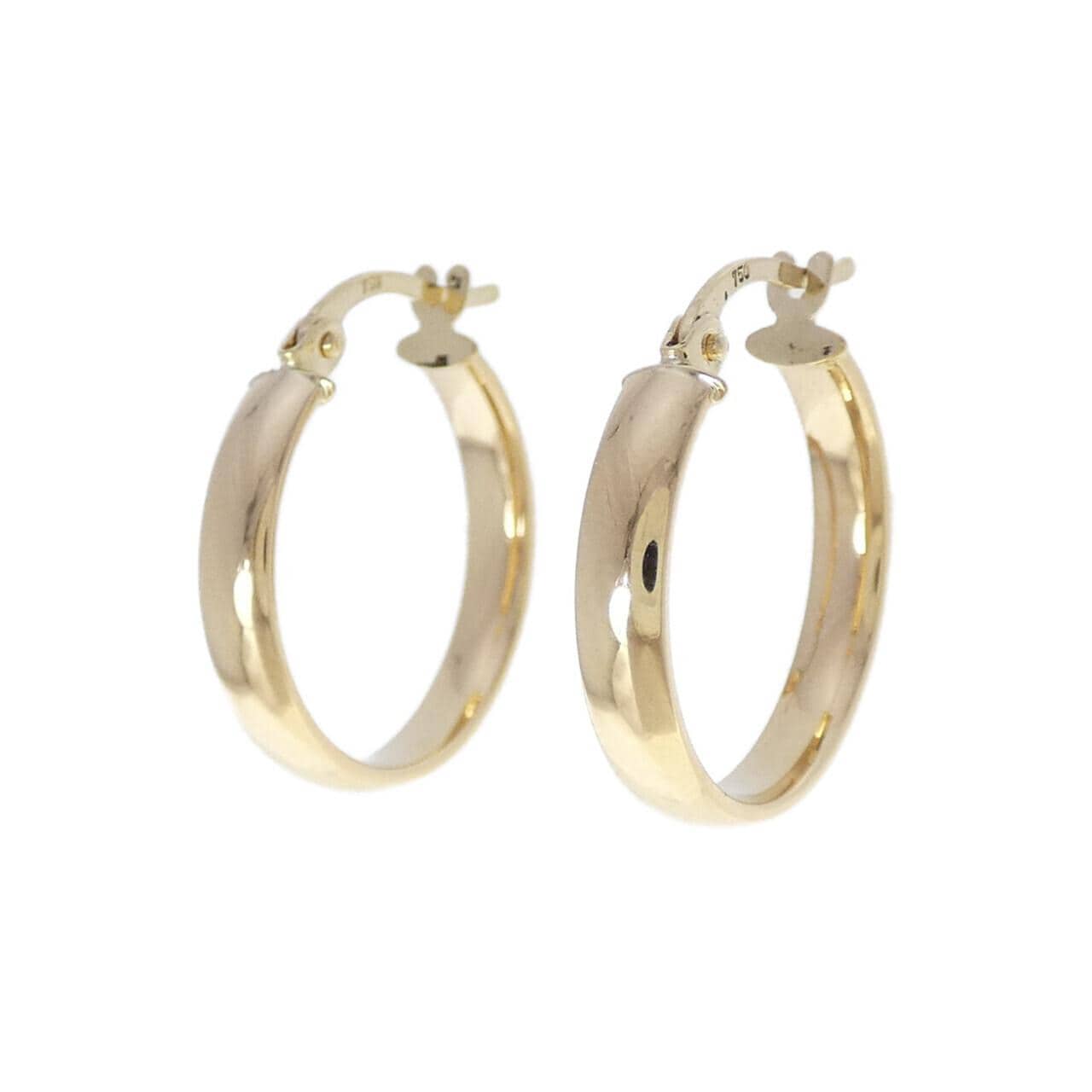 K18YG フープ ピアス