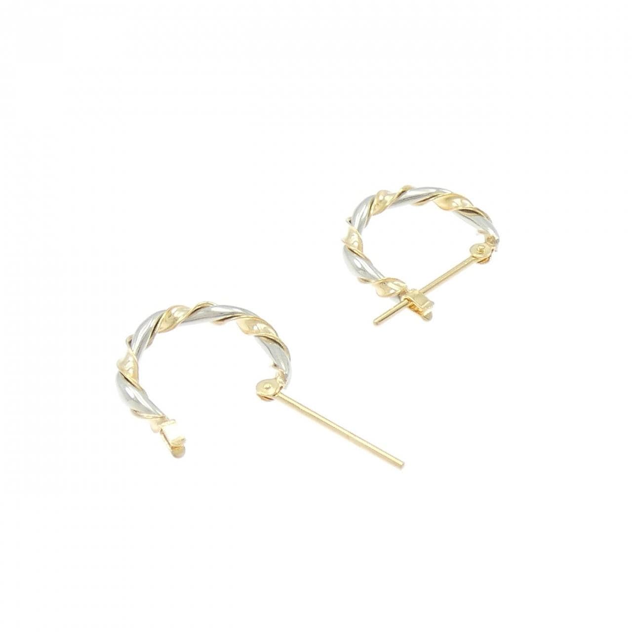 K18YG/PT900 ピアス