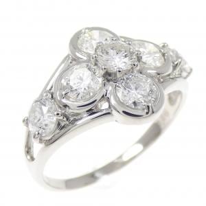 PT900 フラワー ダイヤモンド リング 1.20CT