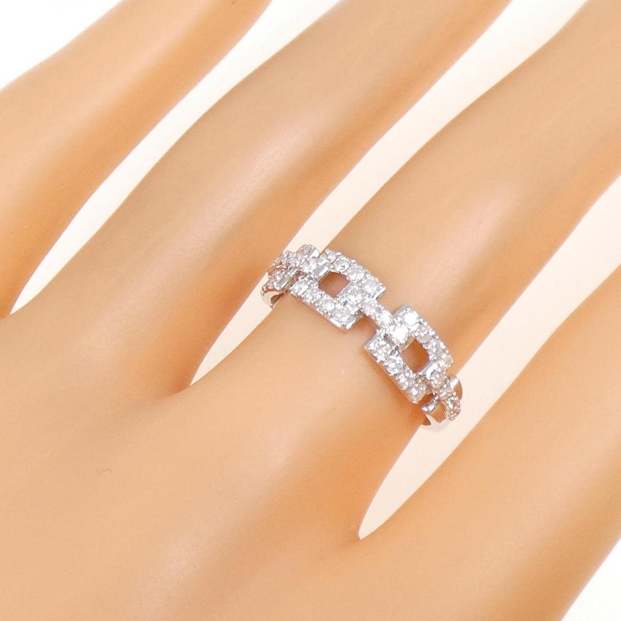 K18WG ダイヤモンド リング 0.50CT
