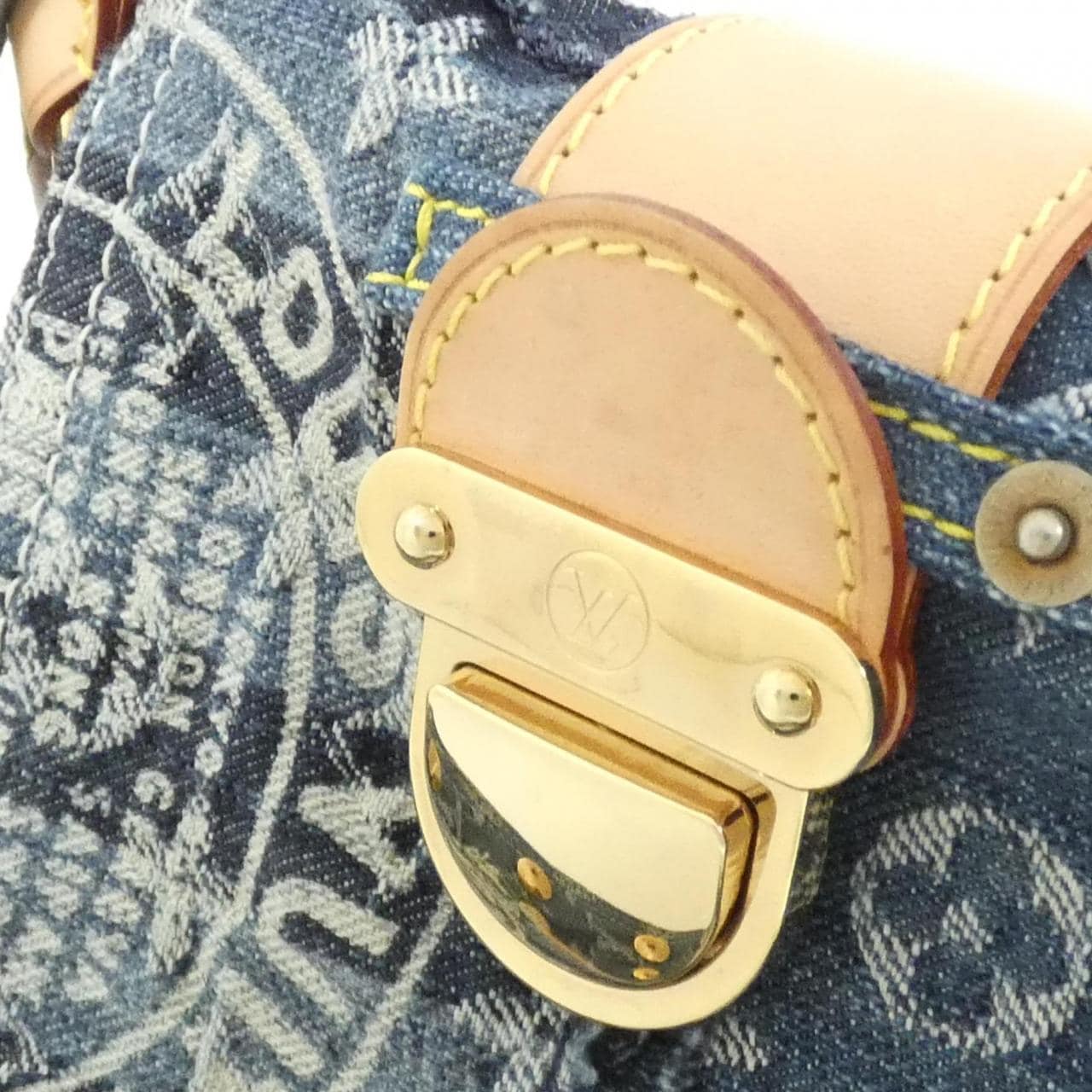 ルイヴィトン モノグラム デニム パッチワーク ポスティ M95374 ショルダーバッグ
