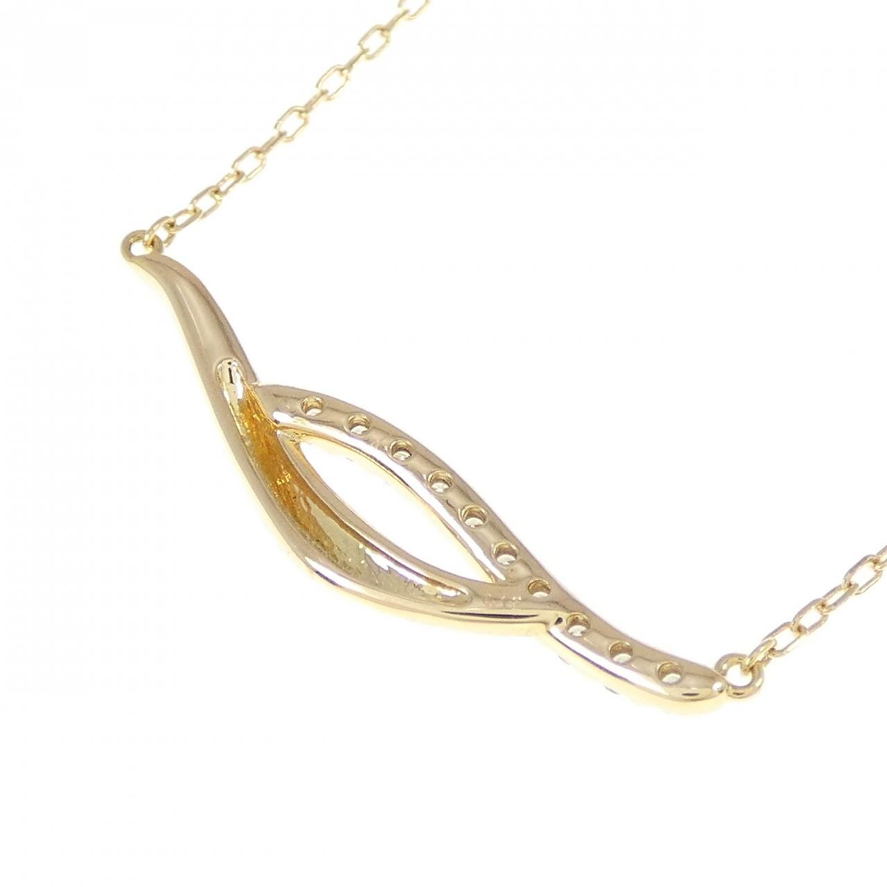 K18YG ダイヤモンド ネックレス 0.12CT