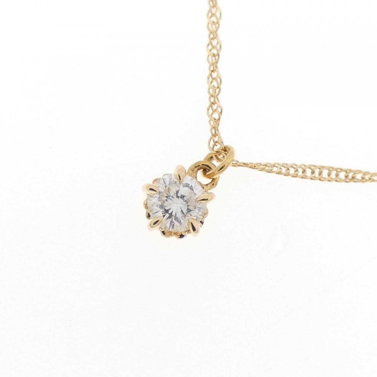 アガット ダイヤモンド ネックレス 0.1CT