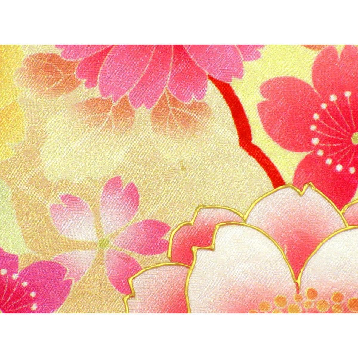 振袖　友禅金彩加工　ボカシ染