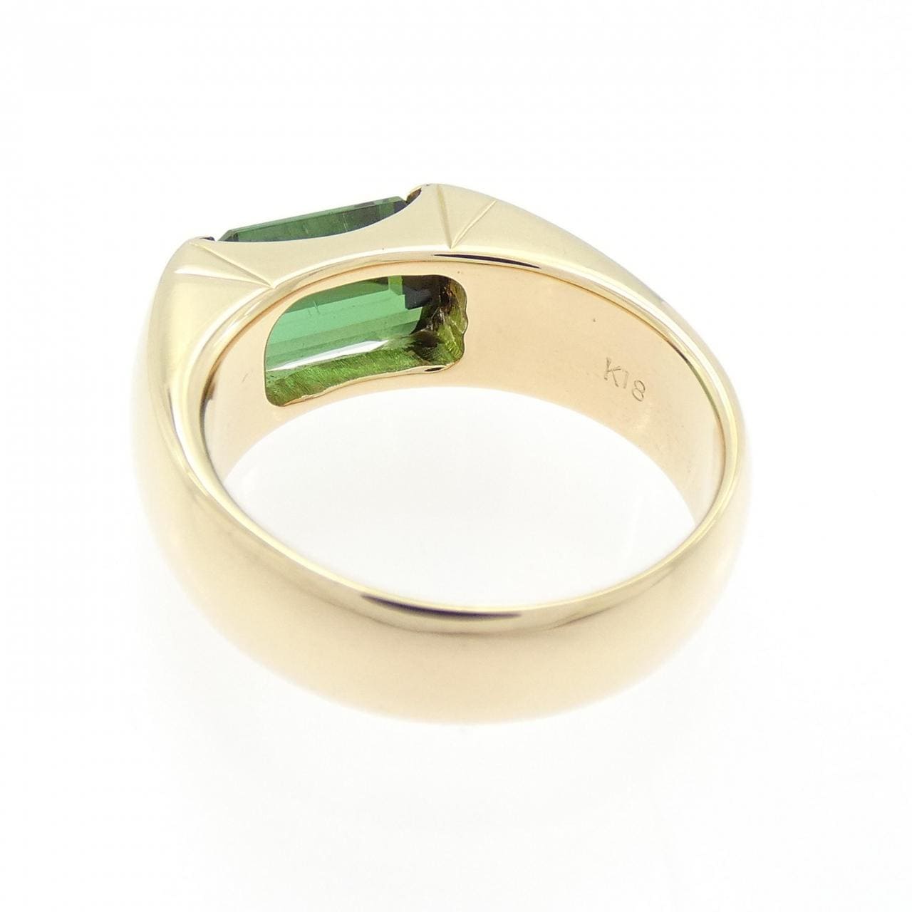 K18YG トルマリン リング 2.25CT