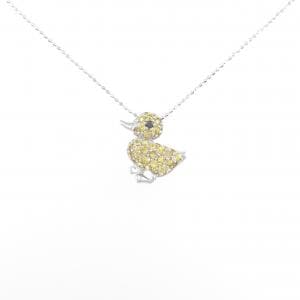 K18WG サファイヤ ネックレス 0.88CT