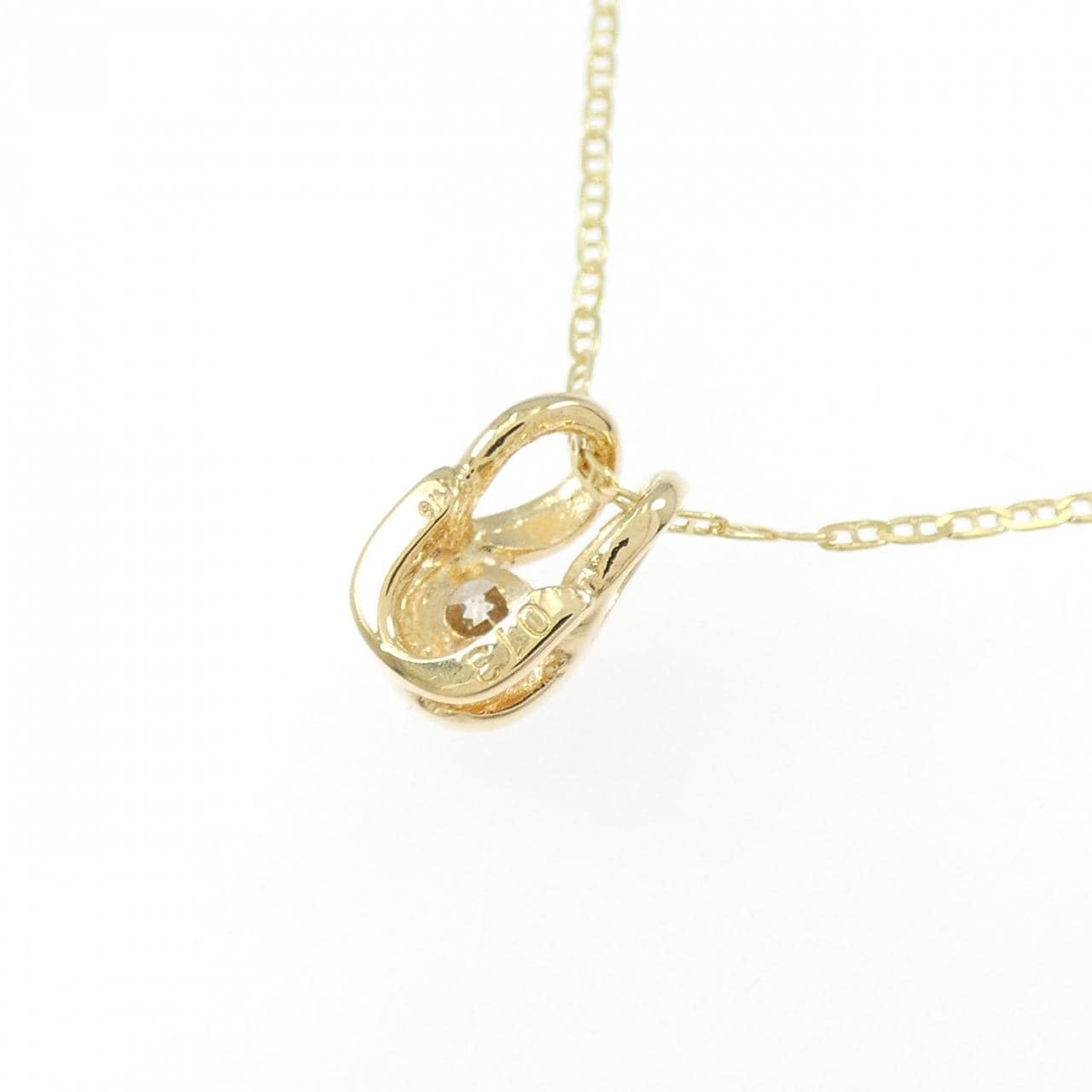 K18YG ダイヤモンド ネックレス 0.13CT