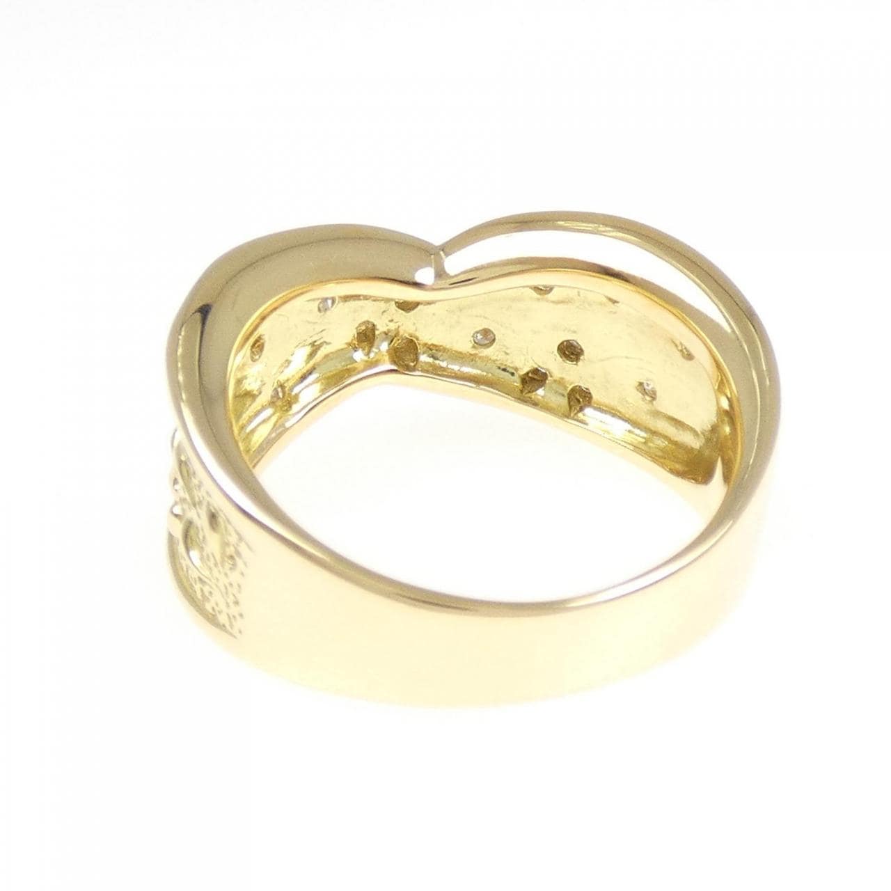 K18YG ダイヤモンド リング 0.35CT