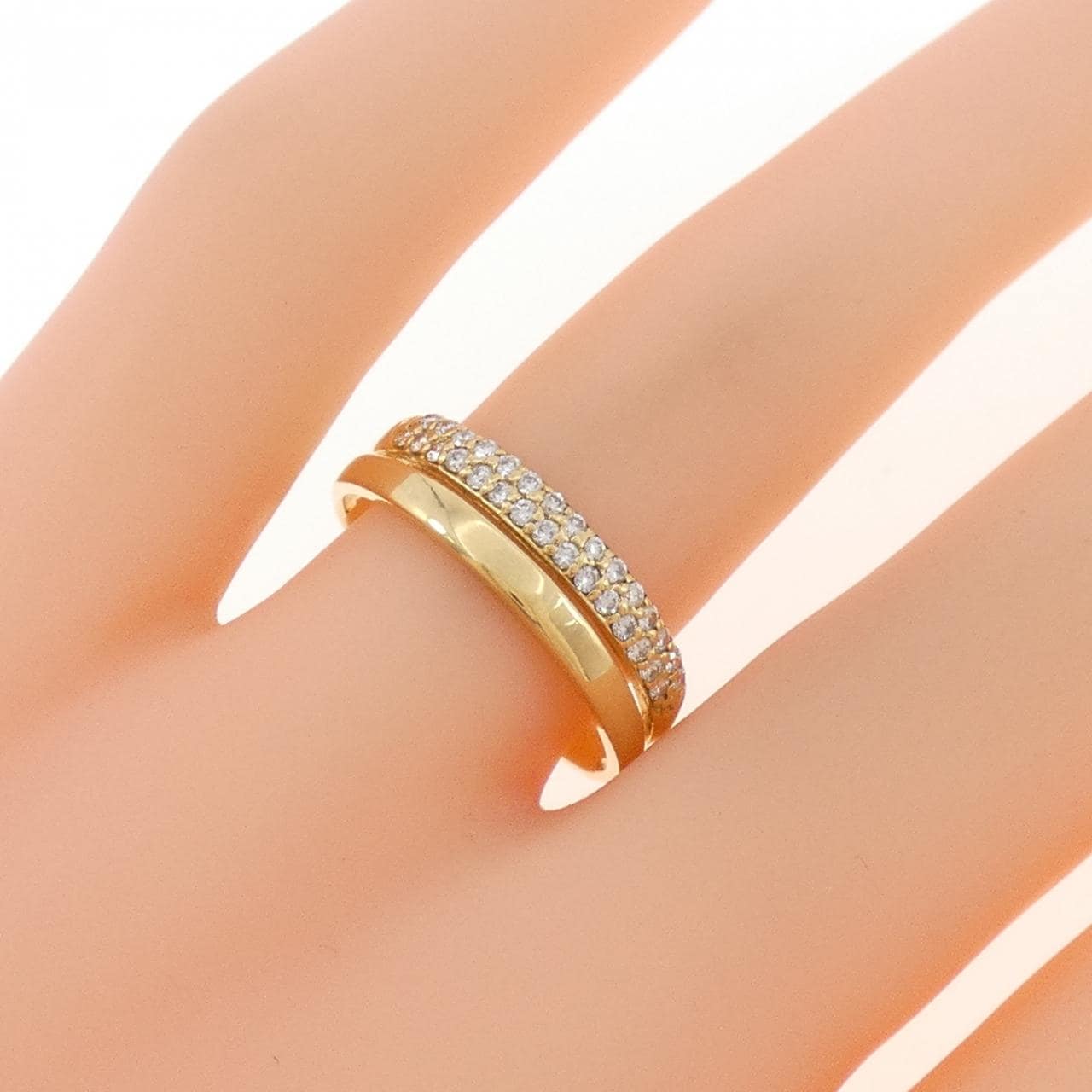 K18YG ダイヤモンド リング 0.20CT