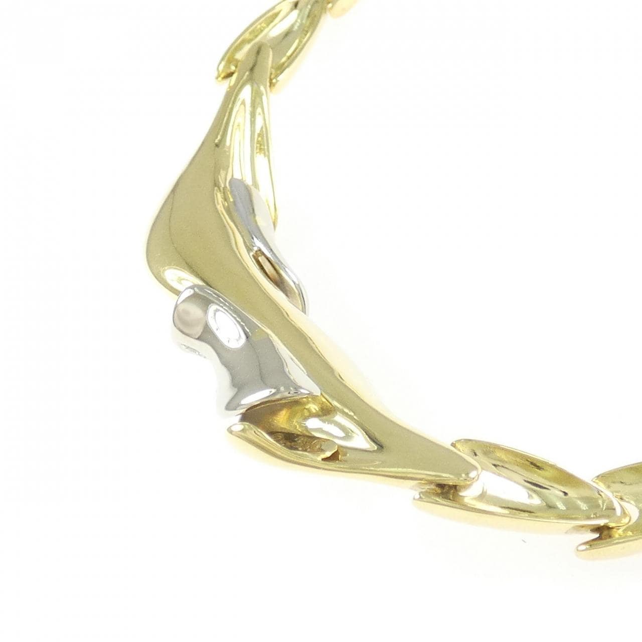 750YG/750WG ダイヤモンド ネックレス 0.35CT