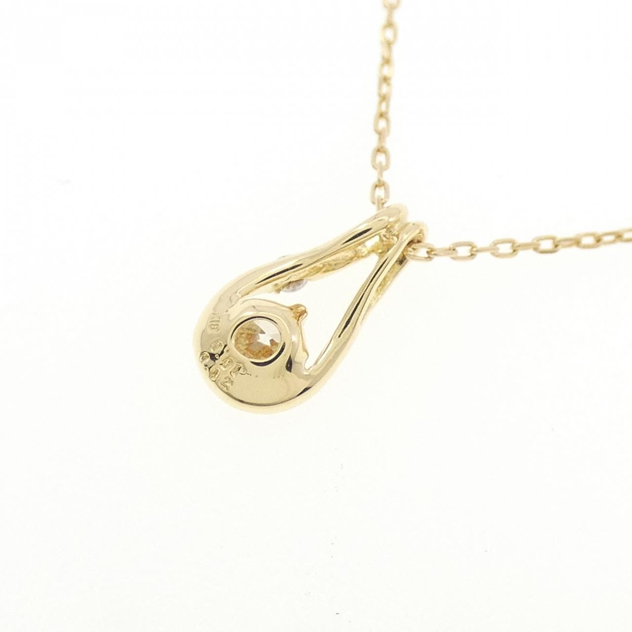 K18YG ダイヤモンド ネックレス 0.12CT