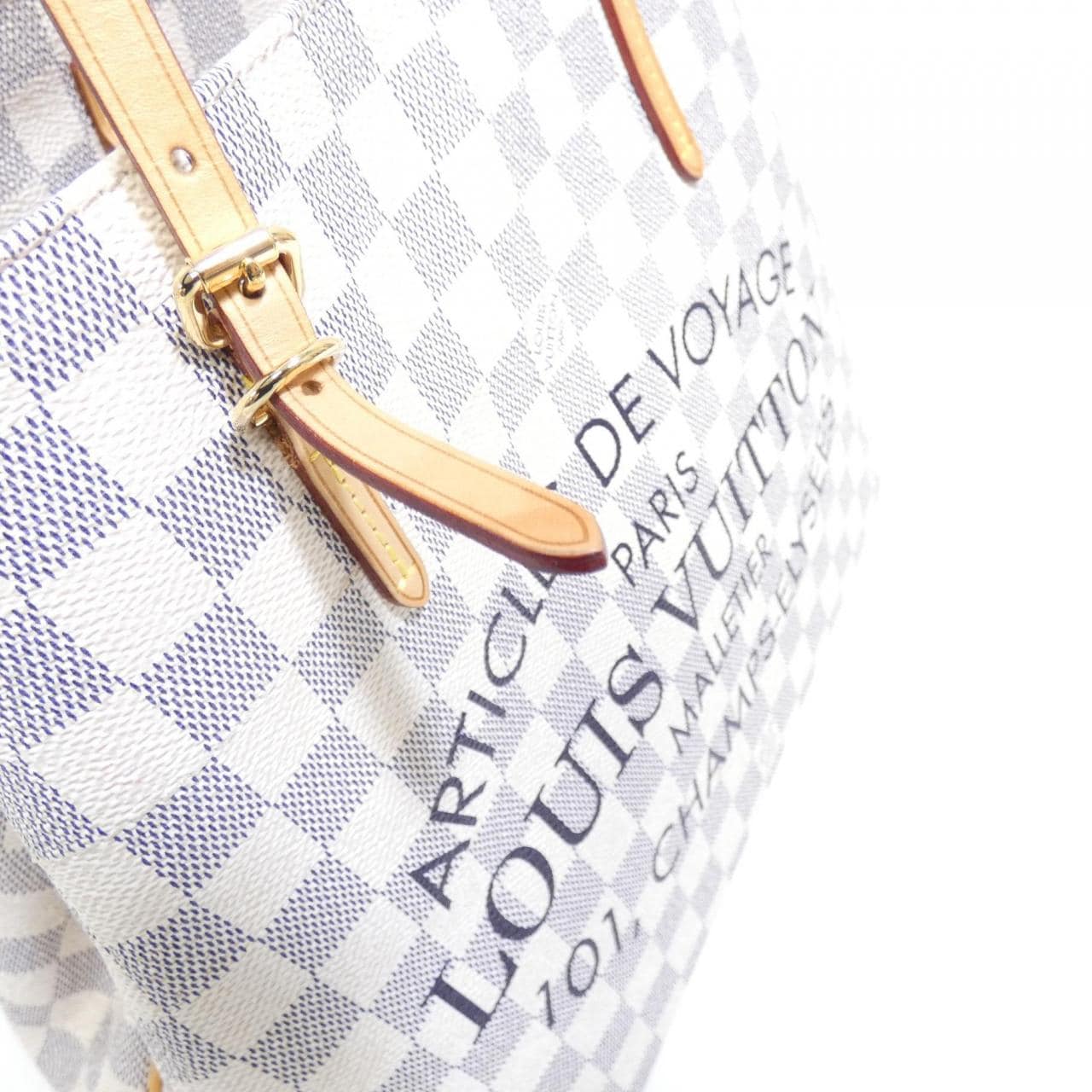 LOUIS VUITTON Damier Azur Hippo 中号包 N41375