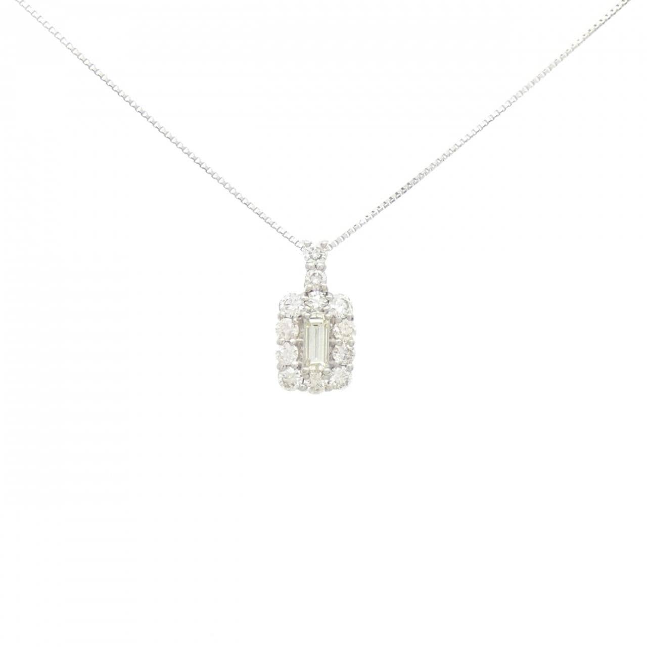 【新品】PT900/PT850 ダイヤモンド ネックレス 0.50CT