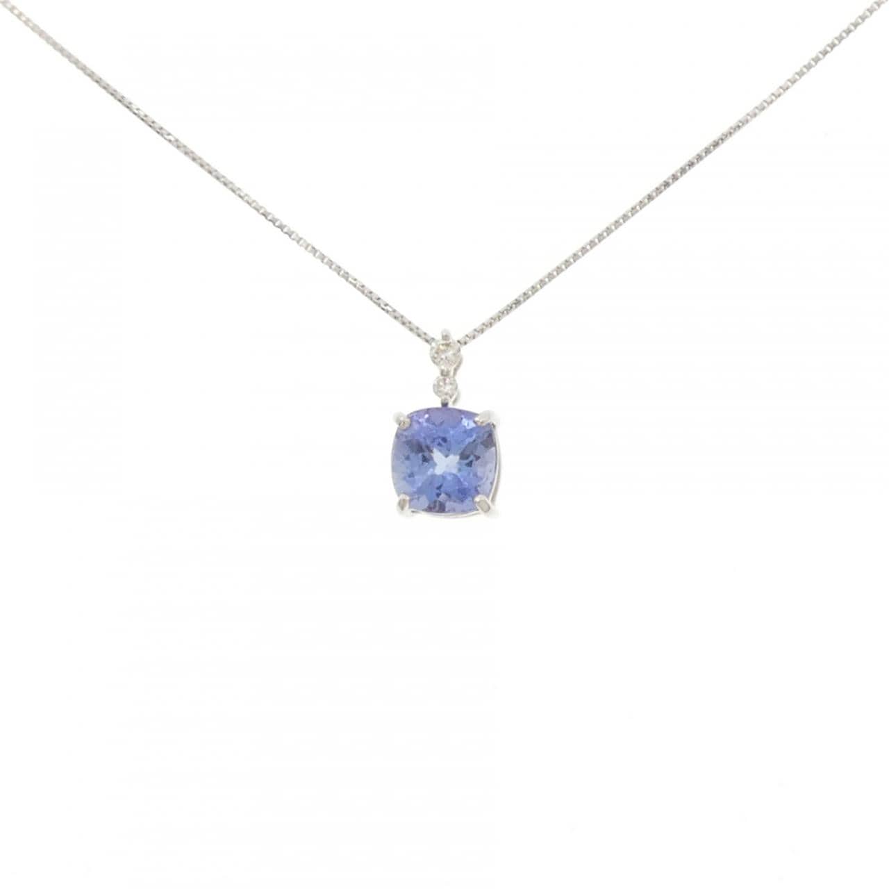 PT900/PT850 タンザナイト ネックレス 1.18CT