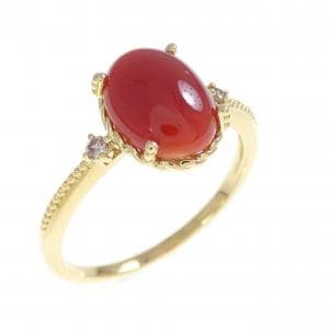 ジーエスティービー サンゴ リング 1.50CT