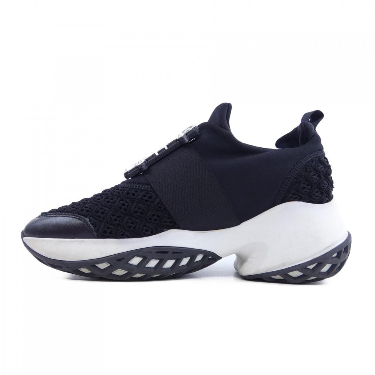 ロジェヴィヴィエ ROGER VIVIER ヴィヴ ラン　ストラスバックル スニーカー