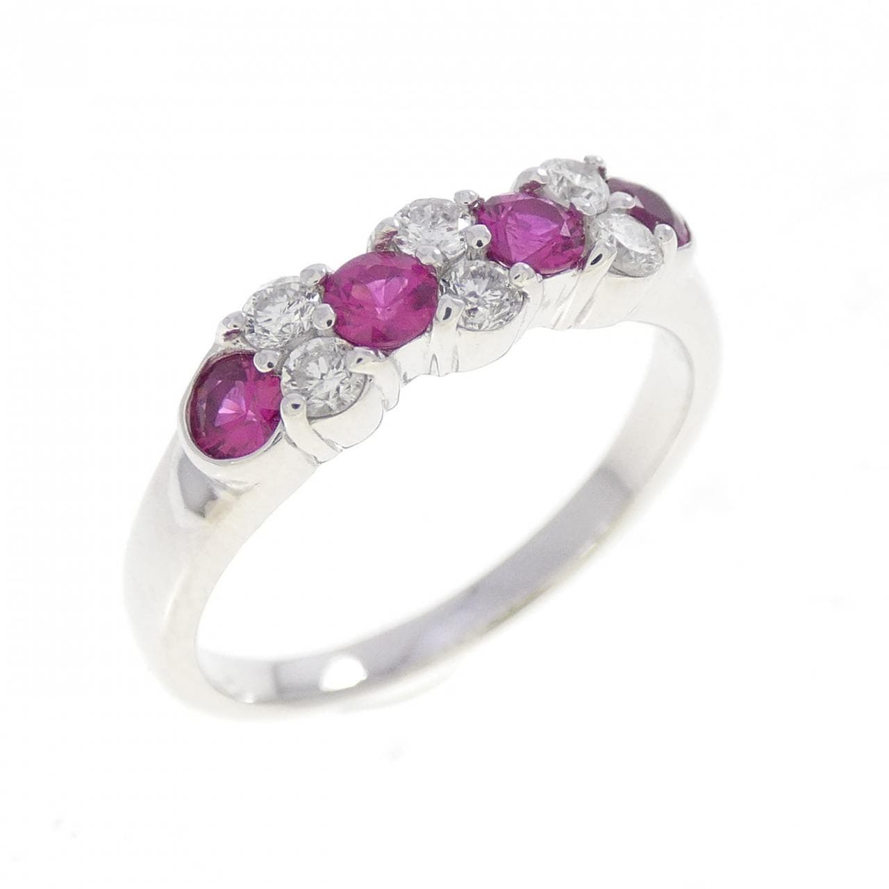 K18WG ルビー リング 0.38CT