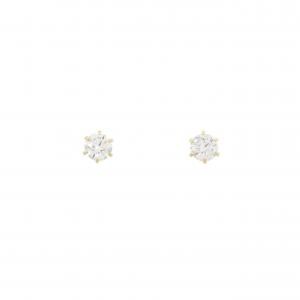 K18YG ダイヤモンド ピアス 0.204CT 0.207CT D VS1 EXT H&C
