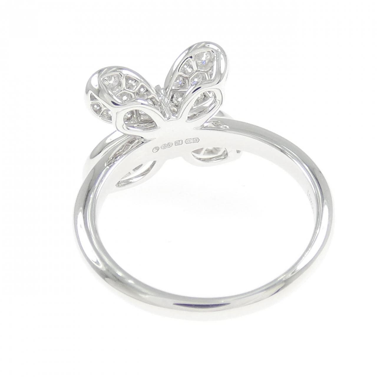グラフ パヴェ バタフライ シルエット リング