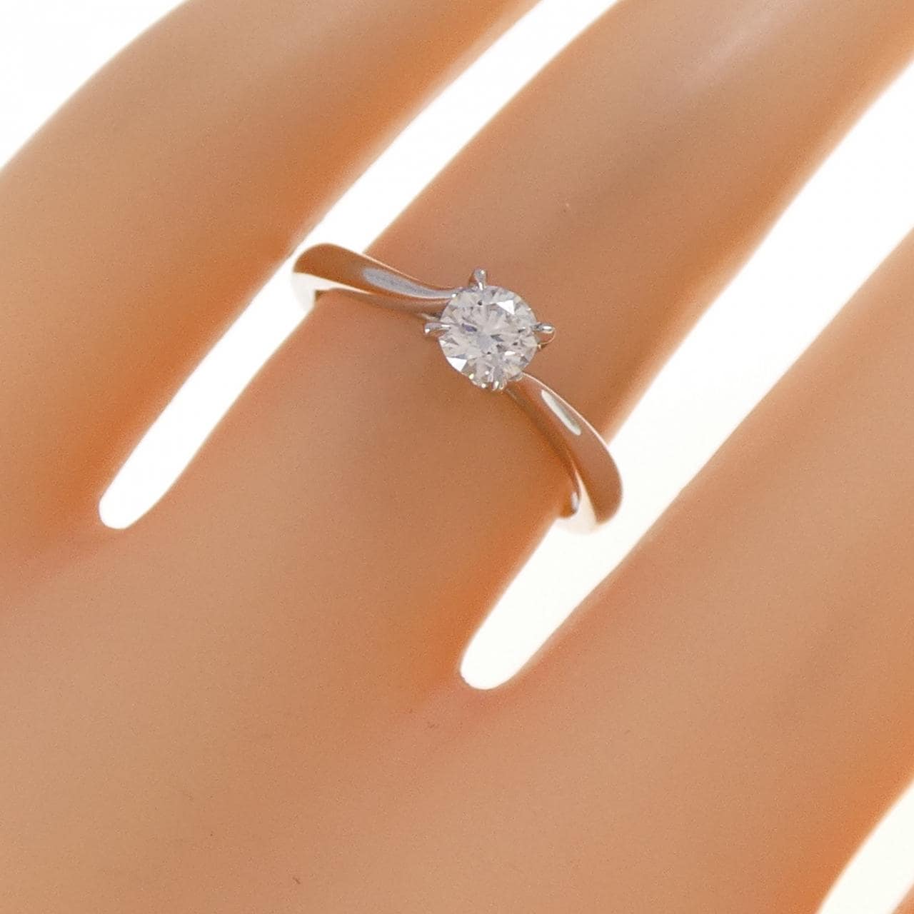 PT950 ダイヤモンド リング 0.285CT F SI1 3EXT