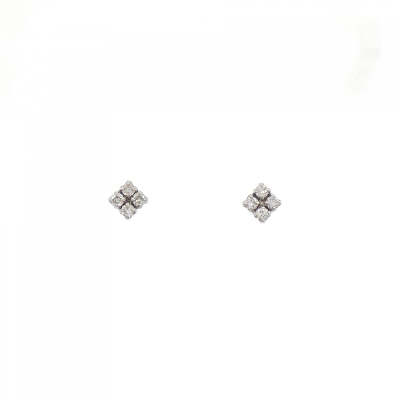 PT900 ダイヤモンド ピアス 0.10CT