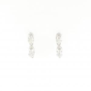 K18WG/K14WG ダイヤモンド ピアス 0.54CT