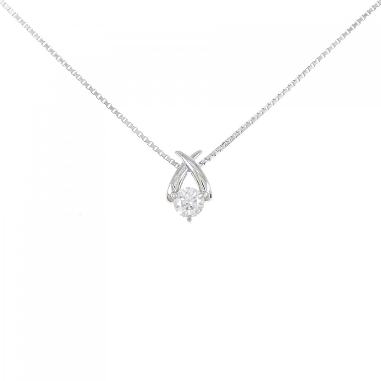 Ptダイヤペンダントネックレス！0.326ct.。