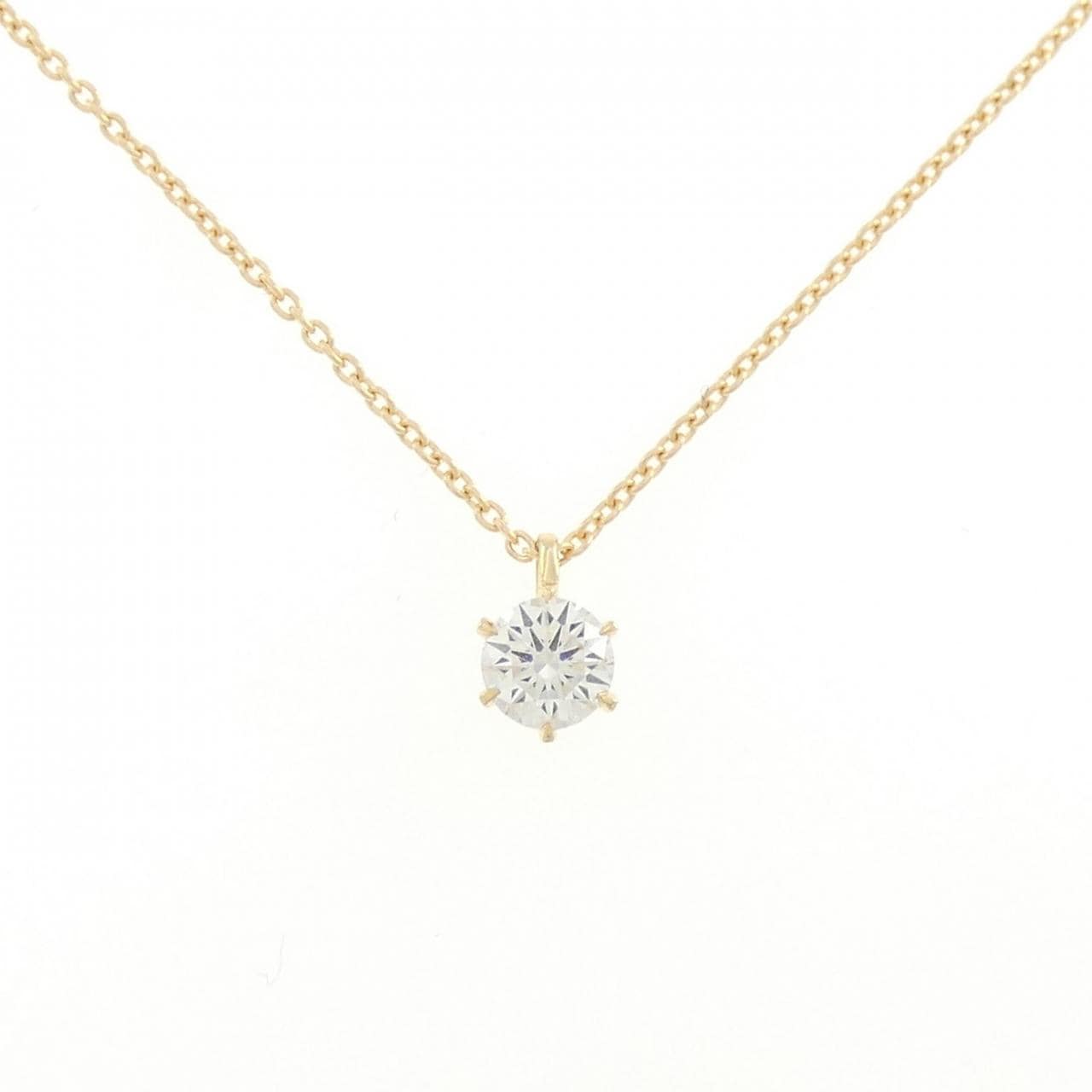[再加工款] K18YG钻石项链 0.231CT H VS1 3EXT