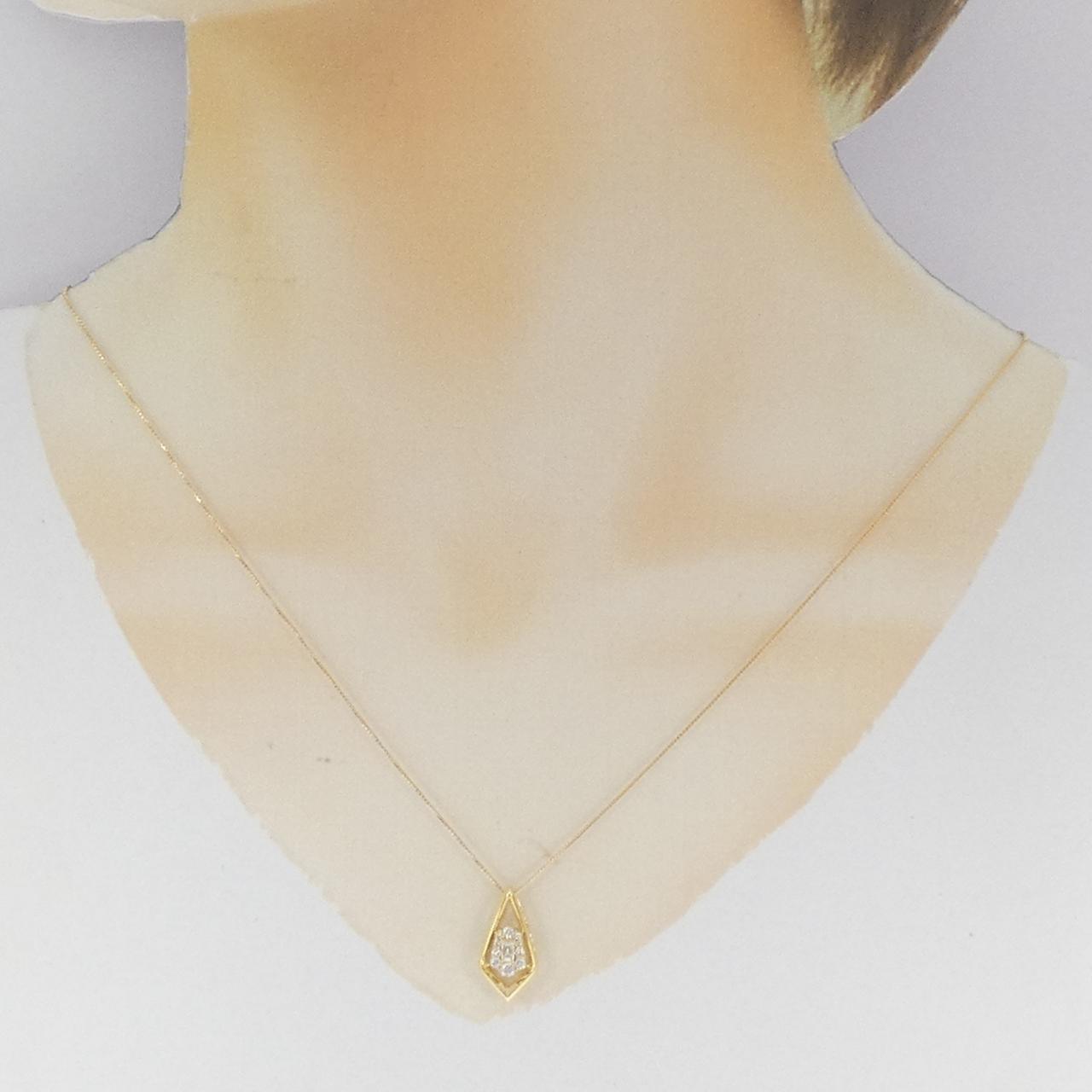 【新品】K18YG ダイヤモンド ネックレス 0.25CT