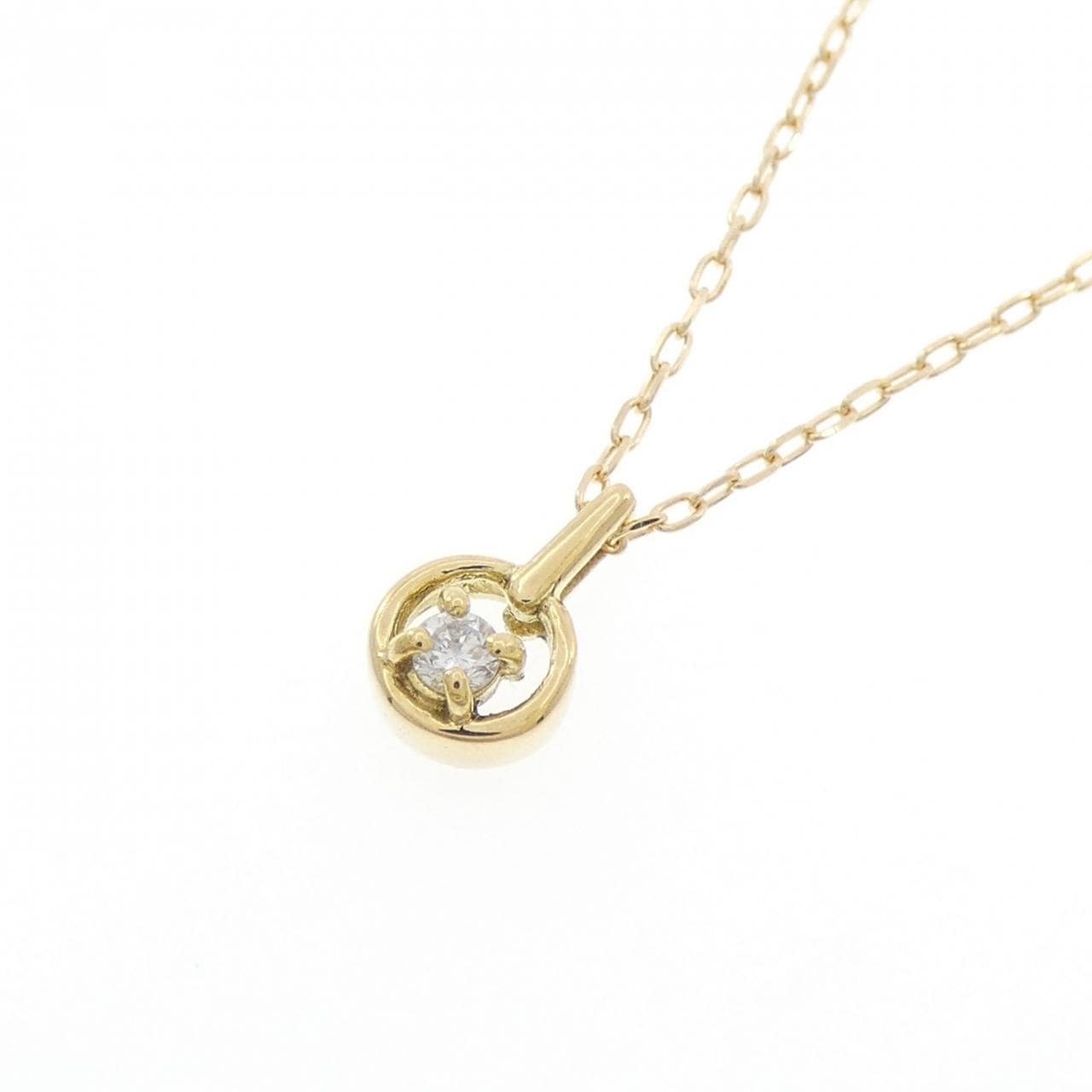 K18YG ダイヤモンド ネックレス 0.05CT