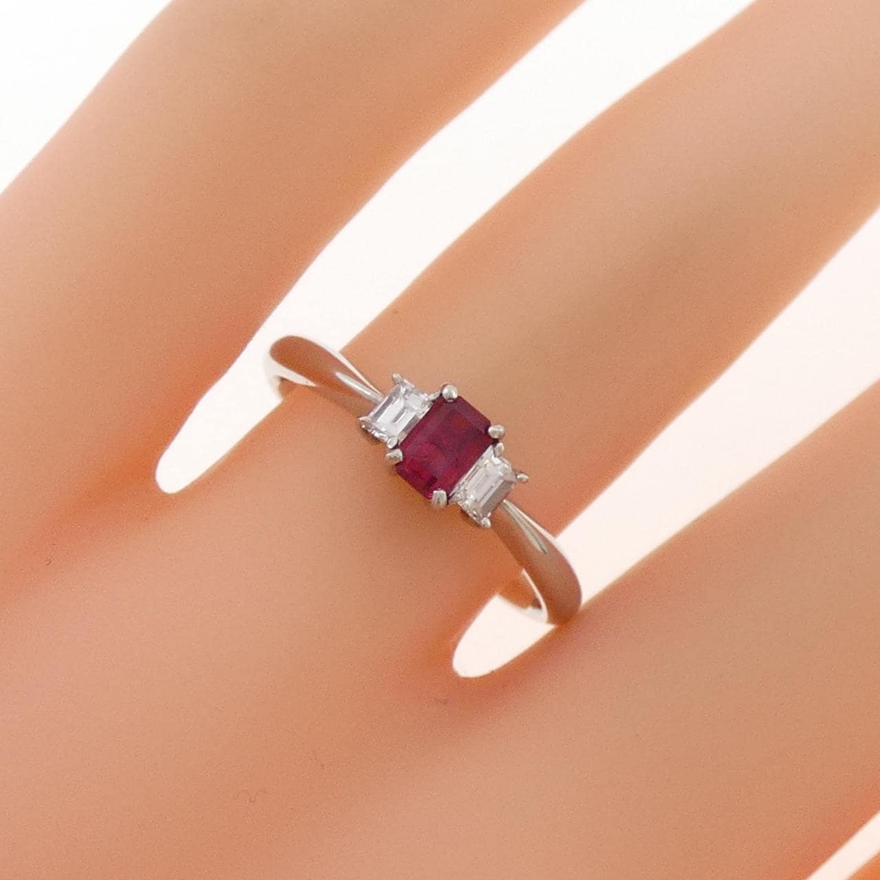 PT900 レッドベリル リング 0.22CT