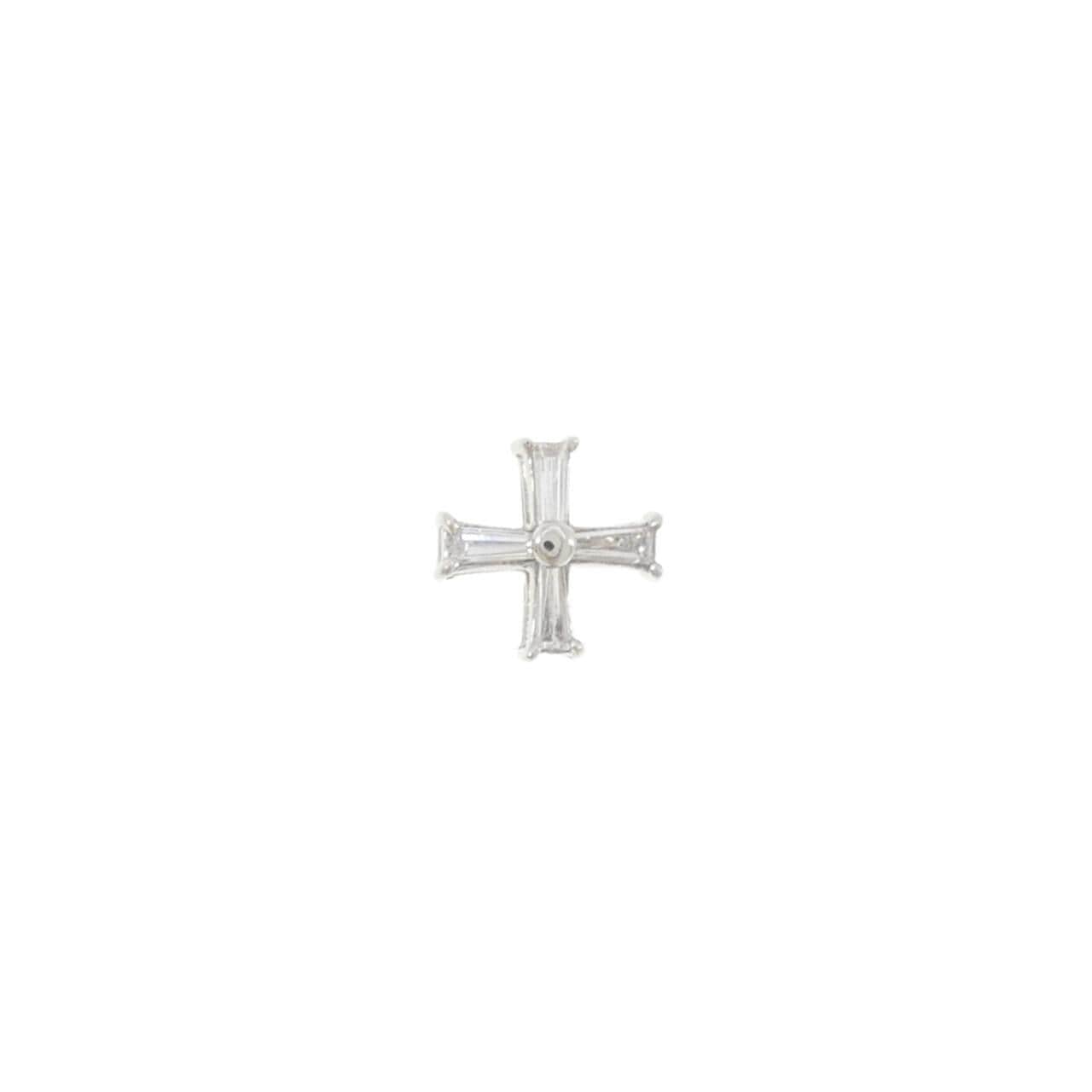 PT900 ダイヤモンド ピアス 0.24CT 片耳