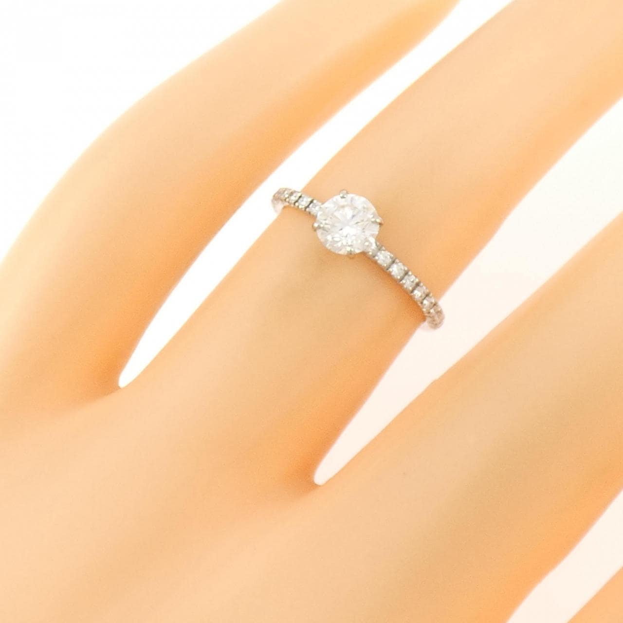 カルティエ エタンセル リング 0.43CT G VVS1 3EXT