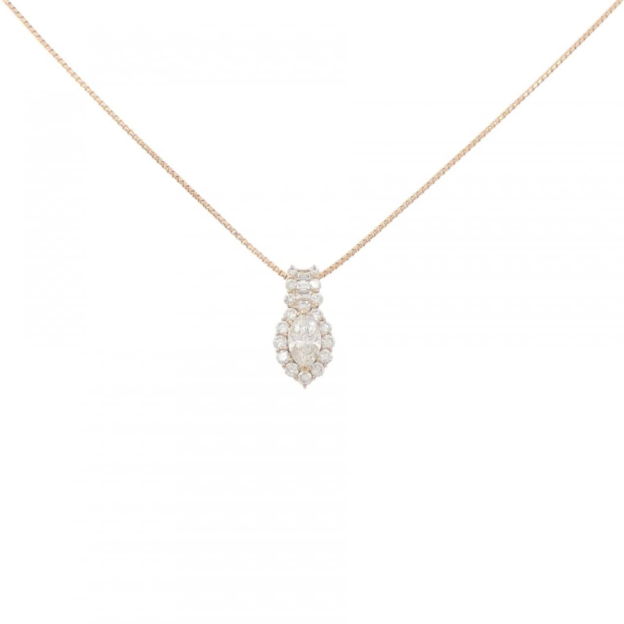 K18PG ダイヤモンド ネックレス 0.503CT