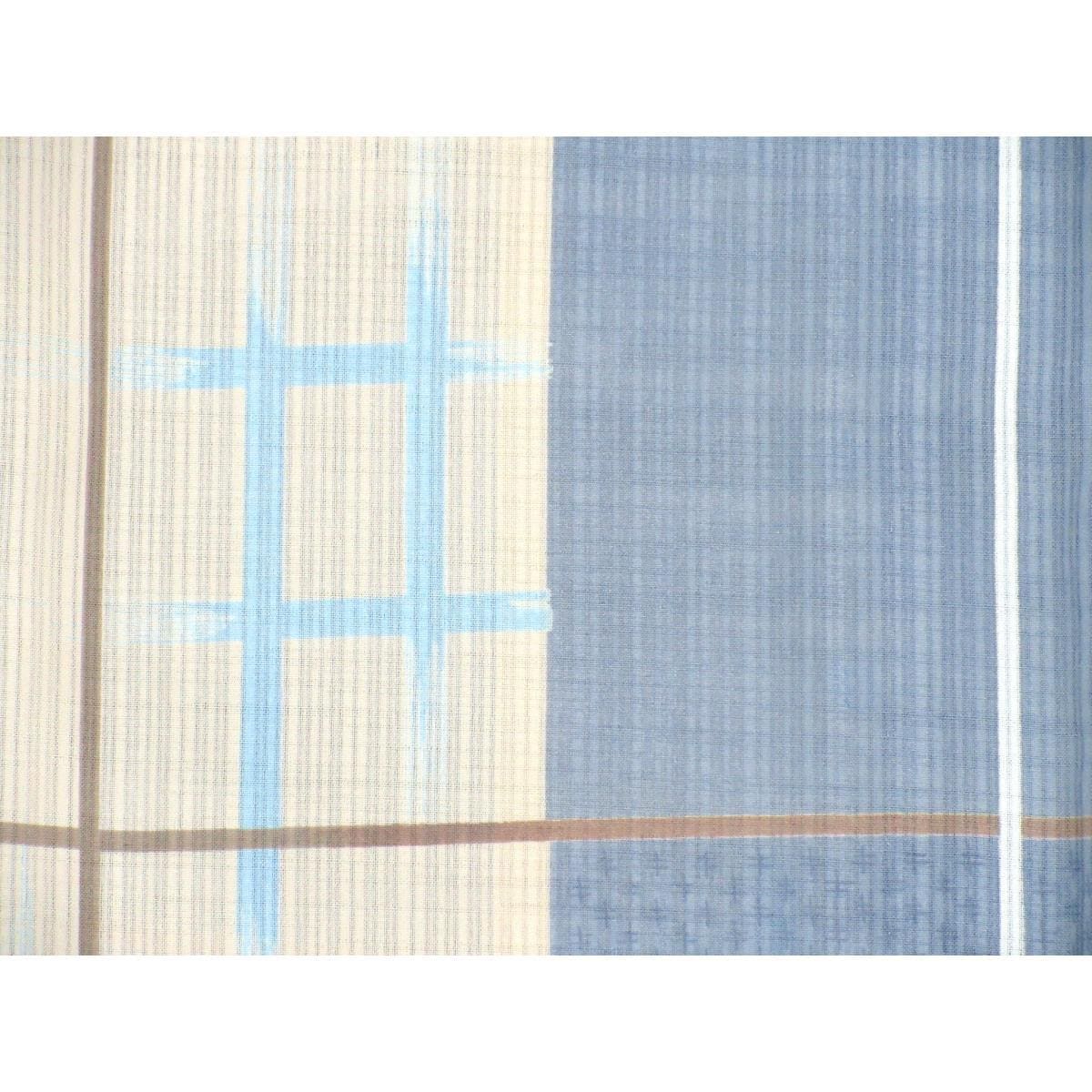 単衣　【撫松庵】紗織小紋