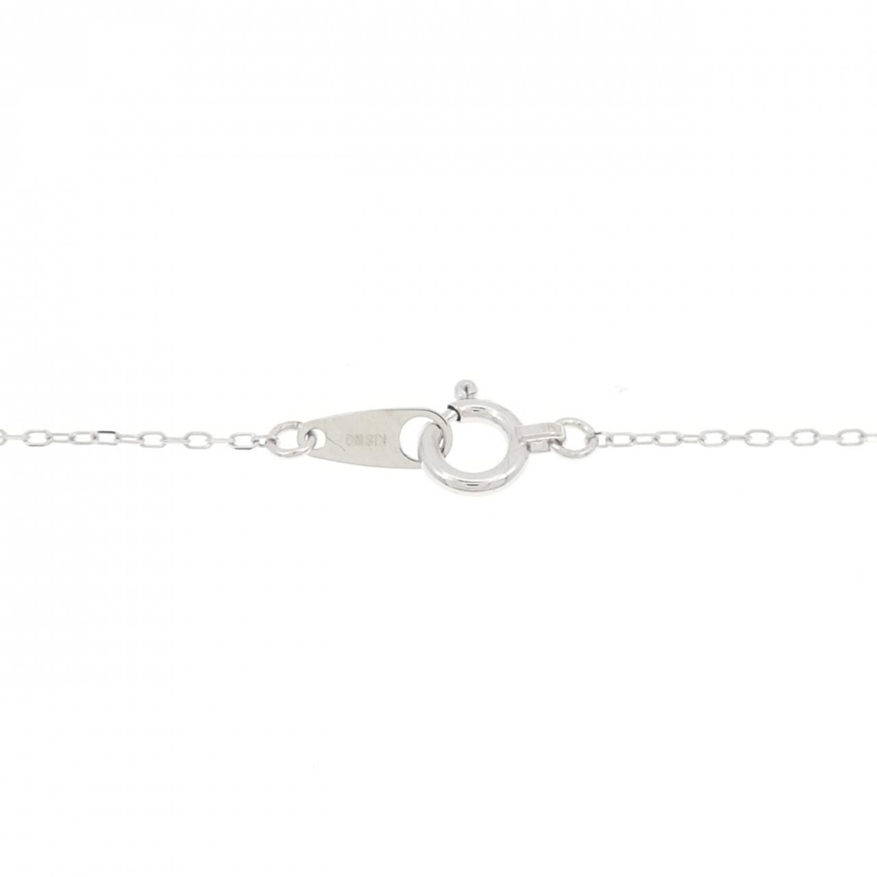 K18WG クロス ダイヤモンド ネックレス 0.15CT