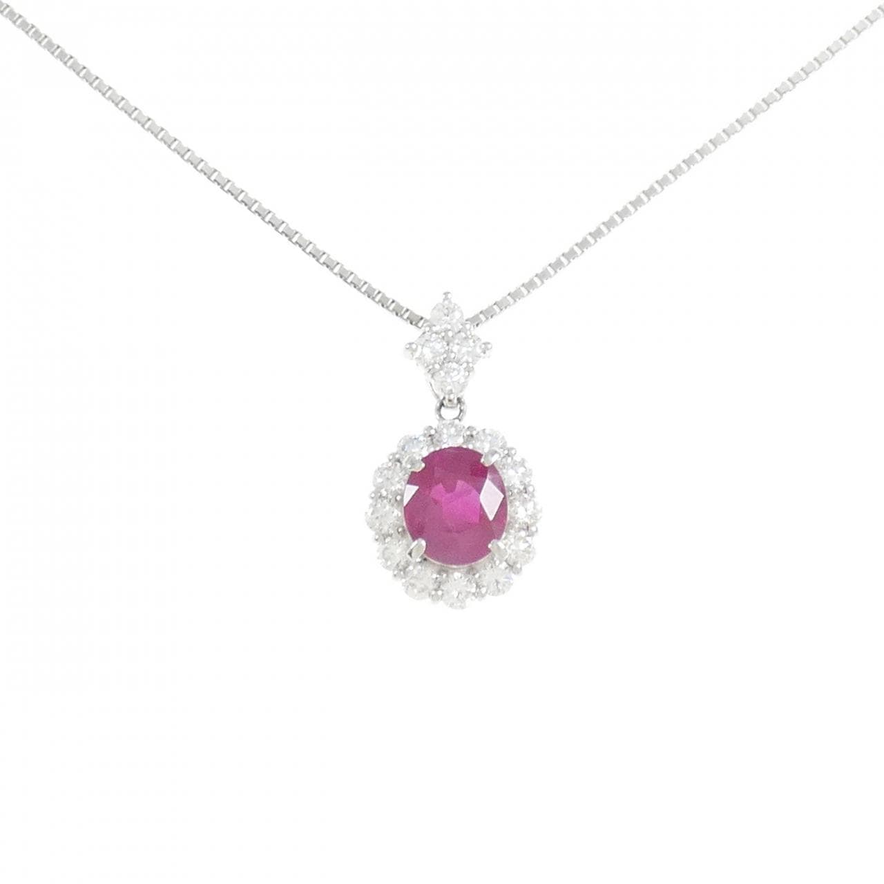 PT ルビー ネックレス 2.06CT ビルマ産