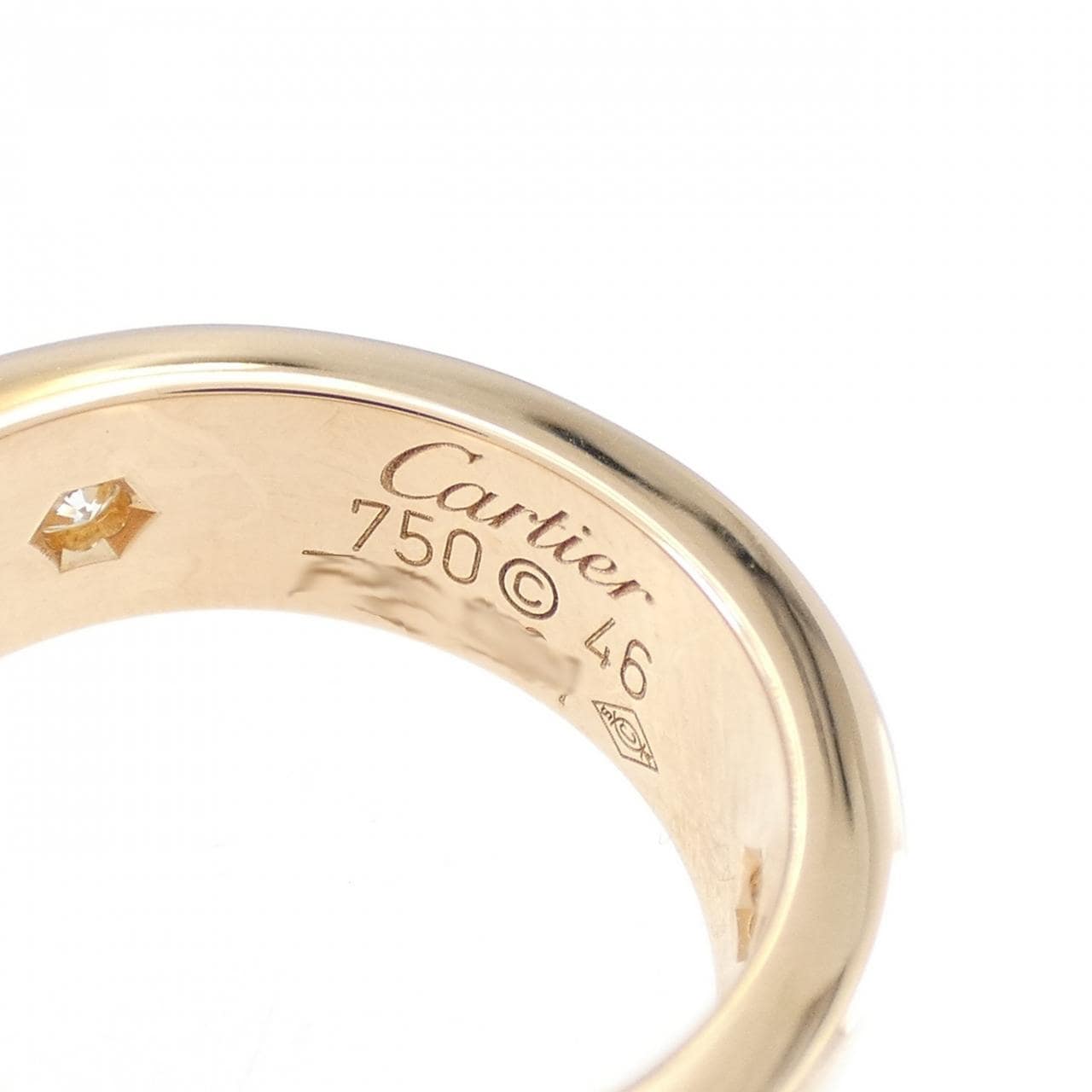 CARTIER LOVE half 钻石指