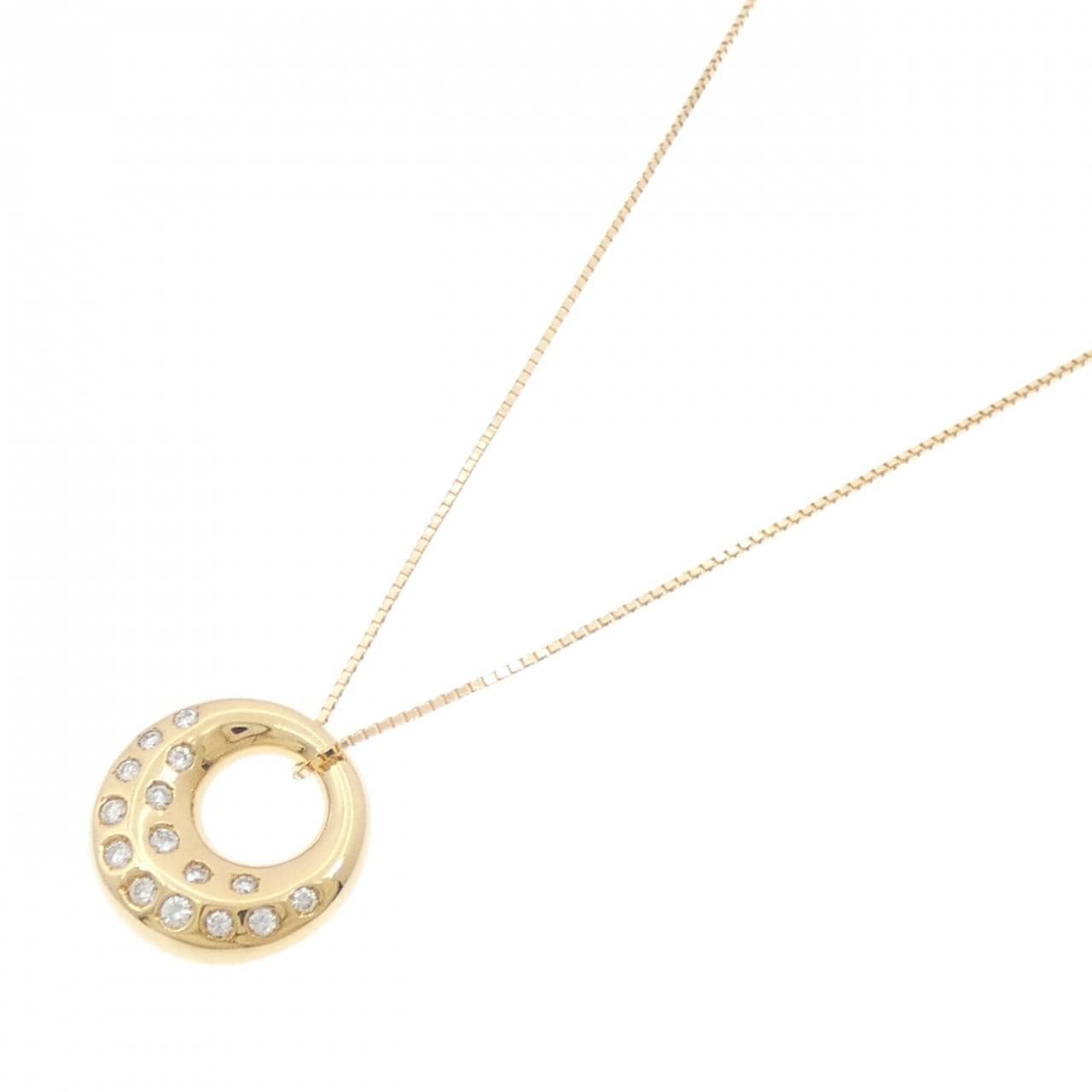 K18YG ダイヤモンド ネックレス 0.25CT