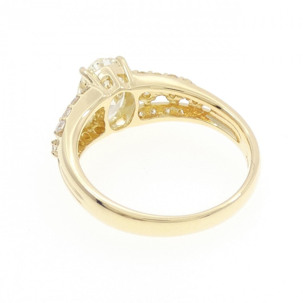 【リメイク】K18YG ダイヤモンド リング 1.51CT VLY SI2 オーバルカット