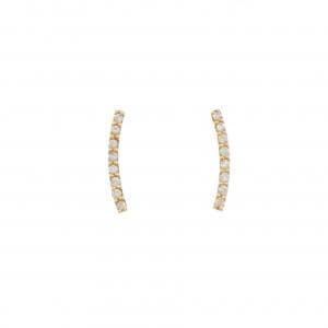 【新品】K18YG ダイヤモンド ピアス 0.20CT