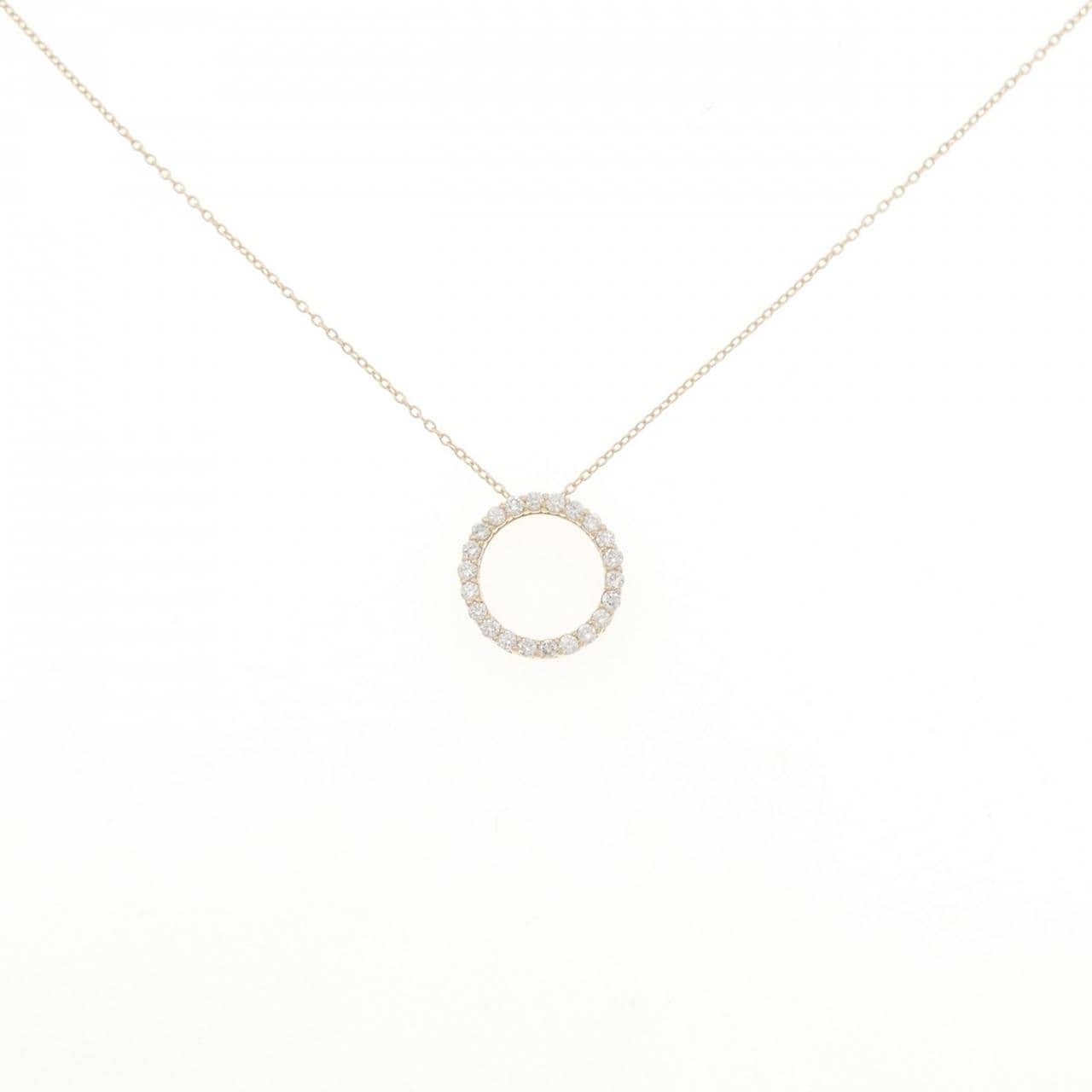 【リメイク】K10YG ダイヤモンド ネックレス 0.30CT