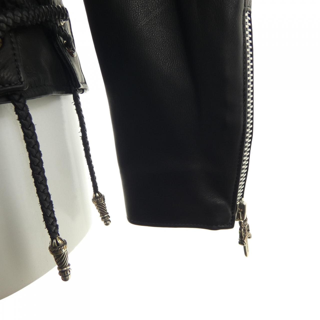 クロムハーツ CHROME HEARTS 2225-304-9511 レザーライダースジャケット