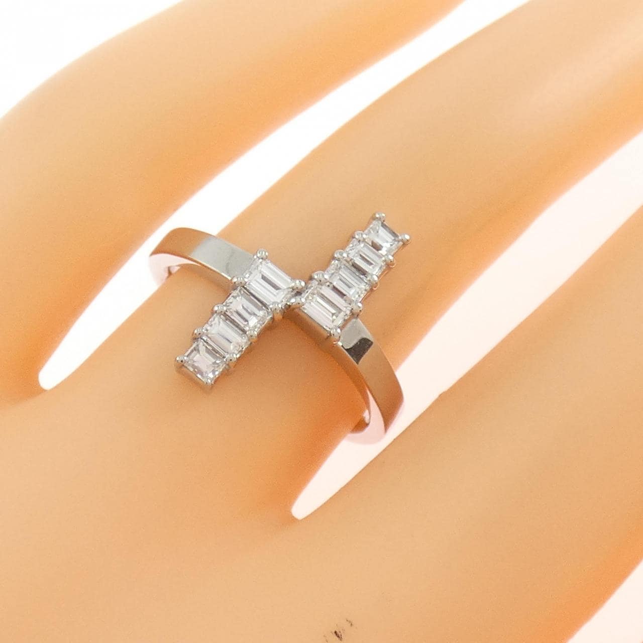 K18WG ダイヤモンド リング 0.53CT