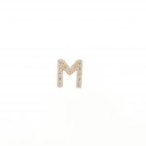 スタージュエリー イニシャルM ダイヤモンド ピアス 0.02CT 片耳