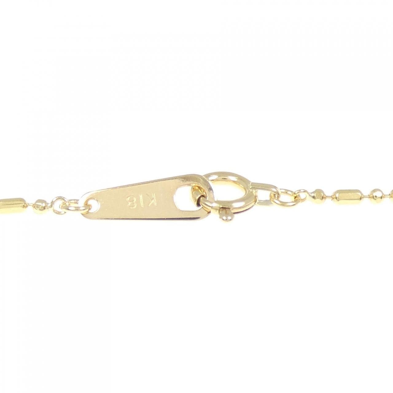 K18YG ブルートパーズ ネックレス