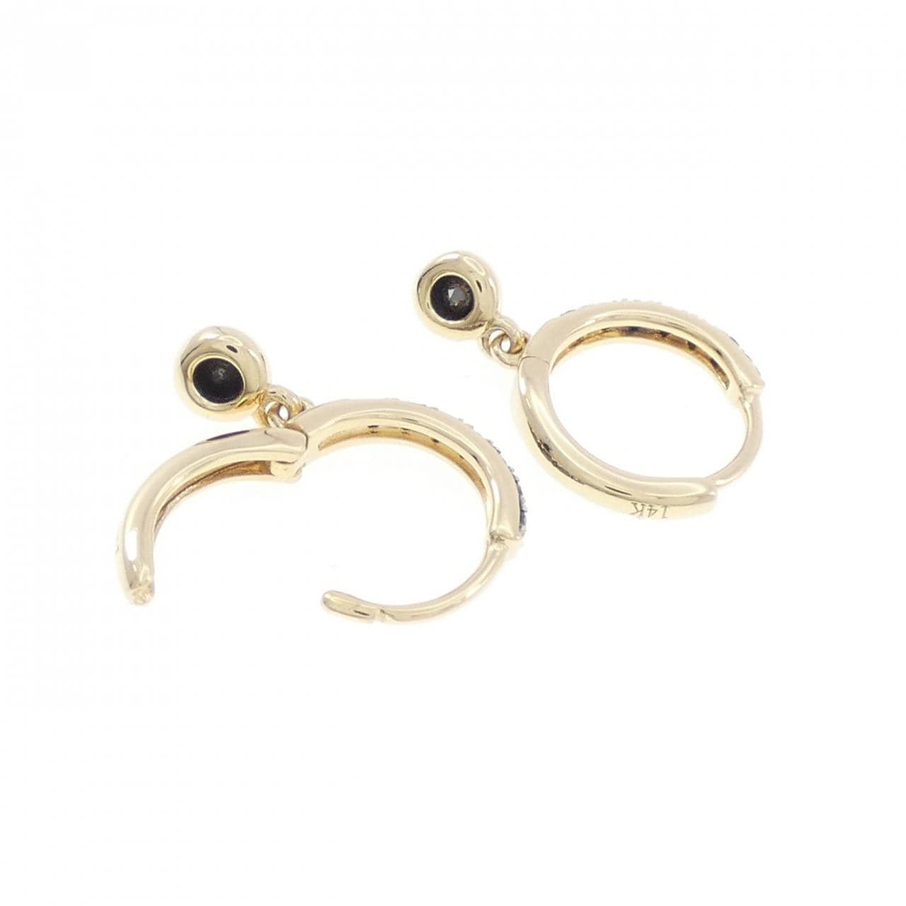 K14YG ダイヤモンド ピアス