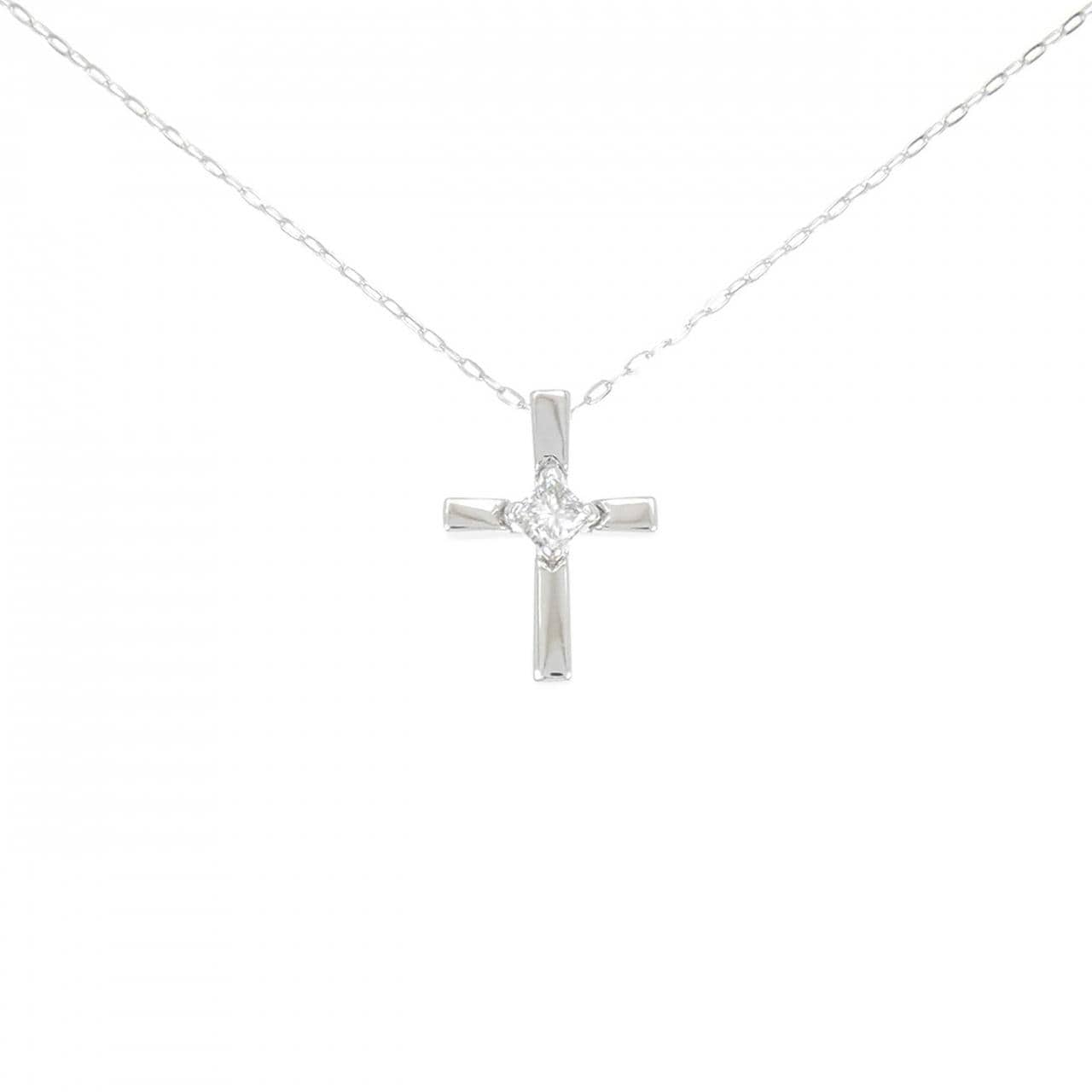 サ バース クロス ダイヤモンド ネックレス 0.20CT