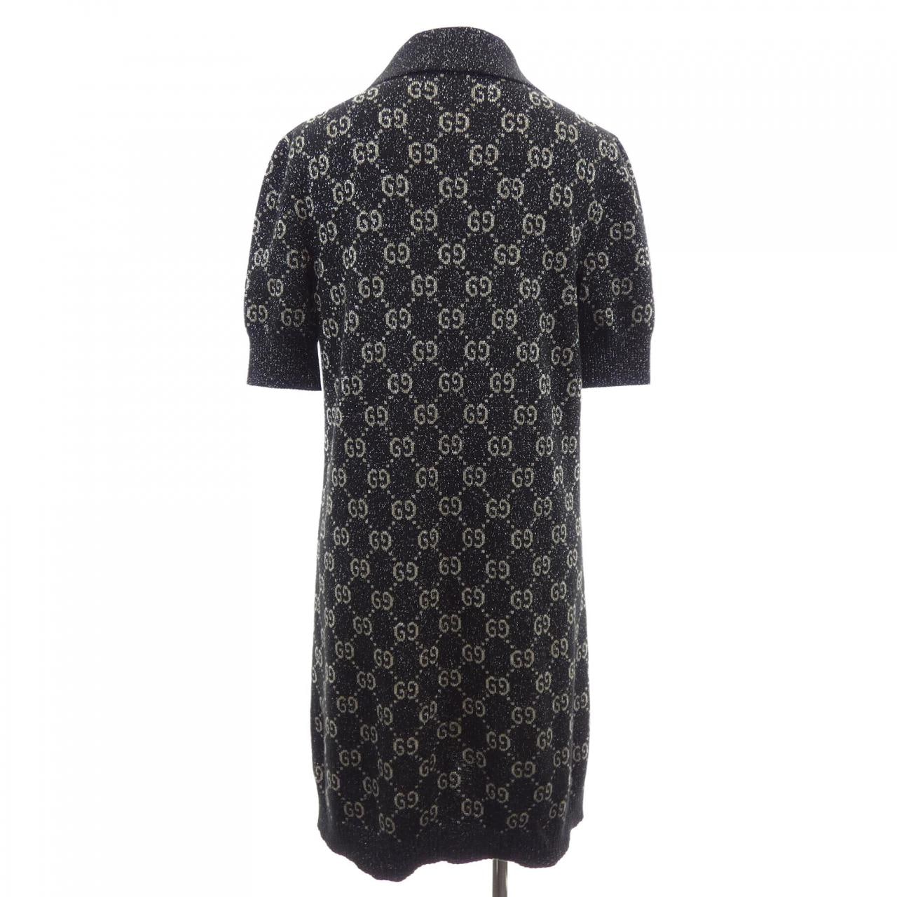 グッチ GUCCI ラメGGジャカード ポロドレス 678437 XKB54 ワンピース