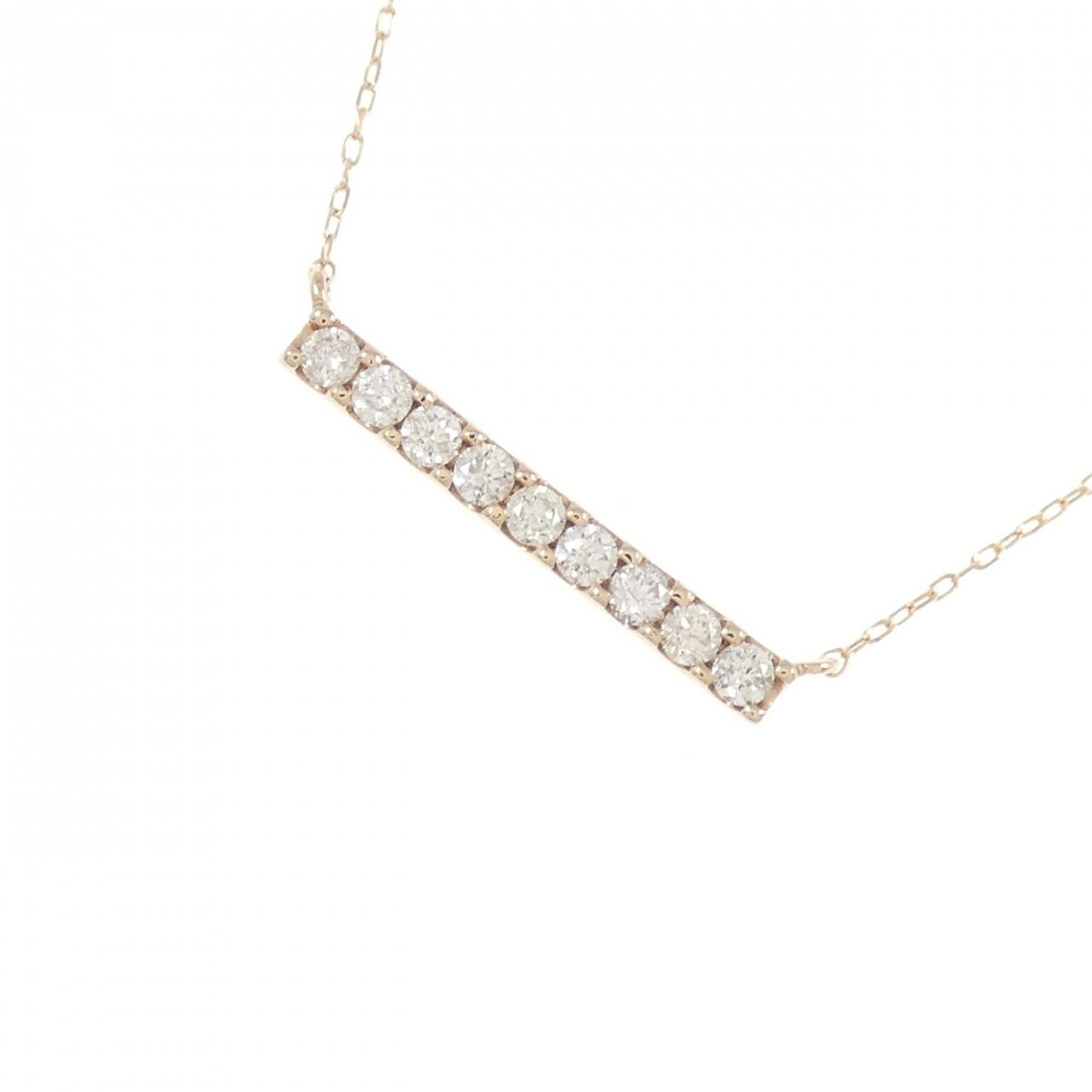 K18PG ダイヤモンド ネックレス 0.20CT